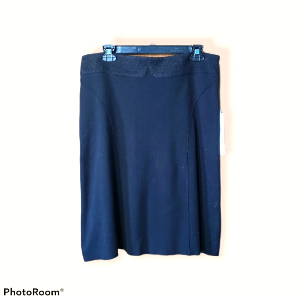 CAbi Black A-line Skirt